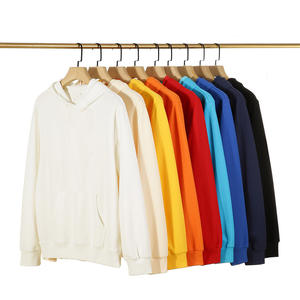 Multi Colors Blank 500 Gsm Cotton French Terry Pullover No String Bulk Custom Heavyweight Oversized Unisex Men Hoodies - Product Image 4