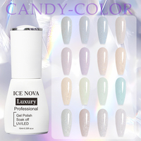 ICE NOVA Vernis Gel Couleur Bonbon Pailleté Tendances 2026 Couleurs Passion Bonbon Macaron 40 Couleurs DIY en Bouteille
