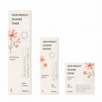 Boîtes cosmétiques rigides de luxe personnalisées, emballage en papier recyclable, insert en éponge, fermeture magnétique pour sérum, lotion et maquillage