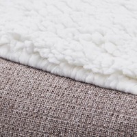 Lit pour chiot confortable en mousse à mémoire de forme rectangulaire, respirant, doux, durable, apaisant, housse en daim lavable, carton écologique