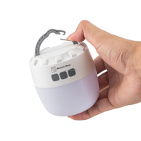 Bombilla LED Portátil para Camping con Base Magnética, Recargable, Linterna para Tienda de Campaña, Gancho para Camping, Emergencias, Senderismo, Regulable
