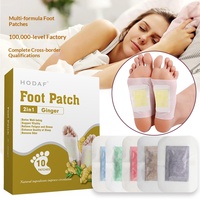 Patchs pour les pieds à l'extrait de plantes naturelles HODAF, conception deux-en-un, patchs de soin des pieds pour une utilisation externe nocturne
