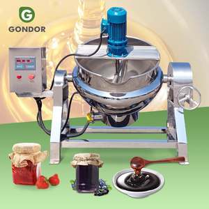 Mini Cuve de Cuisson à Double Chauffage à Vapeur au Gaz 10L 100L 100 Gallons 500 Litres avec Agitateur - Product Image 1