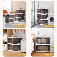 STELLAR PATH Moderne Staande Keuken Afwasrek 5-Laags PP+PET Plastic Multifunctionele Afwasrek Afdekking voor Keukenopbergruimte