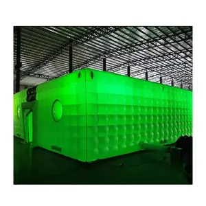 Lều Sự Kiện Ngoài Trời Inflatable Với Ánh Sáng LED Trắng Inflatable Wedding Tent Inflatable Cube Đảng Tent