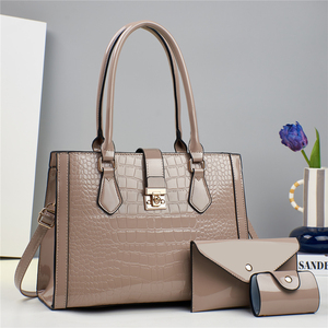 New PU Leather 3 in 1 Women Bags Set <b>Ladies</b> High Quality Shoulder Bags Luxury Women's Handbags for Women <b>Wallets</b> - Product Image 3