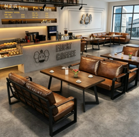 Cafe Folk Bistro Ticari Kullanım İçin Masif Ahşap Endüstriyel Bar Mobilya Seti - Masa ve Sandalye Kombinasyonu