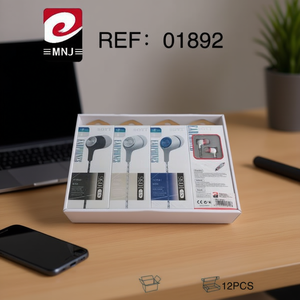 Earphone Cable With Microphone AURICULARES 12Pcs Box Pack - Product Image 3