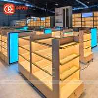 Éclairage LED Présentoir pour bouteilles de vin pour table de parfum Étagères de boutique de cosmétiques Présentoir élégant pour bouteilles de vin Décoration