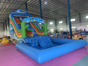 <span class=keywords><strong>Toboggan</strong></span> <span class=keywords><strong>gonflable</strong></span> de parc aquatique de dauphin de haute qualité pour les enfants populaire <span class=keywords><strong>piscine</strong></span> portable <span class=keywords><strong>hors</strong></span> <span class=keywords><strong>sol</strong></span> à vendre - Product Image 3
