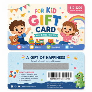 Individuell Bedruckte Personalisierte Kinder-Geburtstags-Visitenkarten mit Rubbelfeld VIP-Karte für Kinder Kunstpapier - Product Image 2