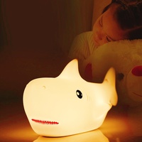 Silicone Enfants Lumière Décoration Couleur Changeante LED Tactile Animal Forme Sommeil Doux Bébé Nuit Mignon Lampe Silicone Animal Lampe