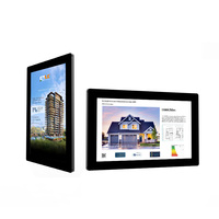 Pantallas LCD Suspendidas para Ventanas Interiores y Exteriores, Legibles Bajo la Luz Solar, Señalización Digital de Alto Brillo para Promoción en Escaparates