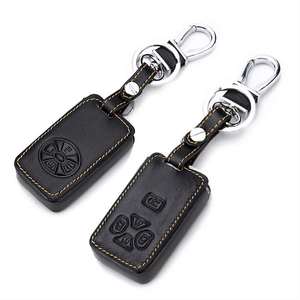 ปลอกหุ้มกุญแจหนังแท้สำหรับ Toyota <span class=keywords><strong>Camry</strong></span>,เคสฝาปิดกุญแจปี<span class=keywords><strong>2017</strong></span> 2018 CHR Prius Corolla <span class=keywords><strong>ปี</strong></span> RAV4 - Product Image 4