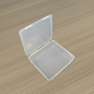 Transparent PP Plastic Rectangular Storage <b>Box</b> 25.8x23.8x5cm Covered For Electronics Tools Documents Desktop Organization - Product Image 4
