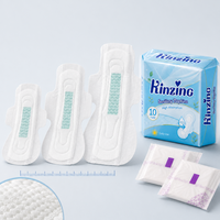 Serviettes hygiéniques jetables respirantes avec noyau multi-tailles pour l'hygiène féminine, OEM