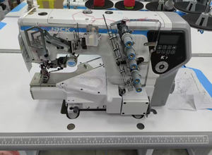 La machine à coudre industrielle Jack K7 à trois aiguilles et cinq fils peut détecter les changements d'épaisseur du tissu - Product Image 6