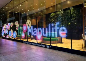 Hot Sale Advertising Film Screen Wall for <strong>Window</strong> Glass Flexible Transparent LED Film RGB Full Color LED Video <strong>Display</strong> Scree - Product Image 4