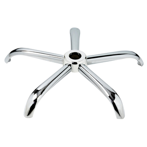 Base de <span class=keywords><strong>chaise</strong></span> en aluminium pour bureau, pivotante en acier inoxydable, quatre pieds, grand roulettes, base de <span class=keywords><strong>chaise</strong></span> en métal chromé poli avec réglage du <span class=keywords><strong>pied</strong></span> - Product Image 3