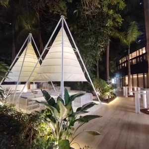 Pyramid <b>Tent</b> Polyester Single Layer <b>Large</b> Space Four-season Outdoor Camping Shelter - Product Image 3