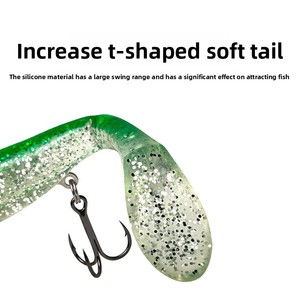 Señuelo artificial blando de 30g, 37g, 43g, estilo B, marca Horse, con cabeza de plomo, cola en T y lentejuela, para <span class=keywords><strong>pesca</strong></span> en barco en el mar, venta al por mayor - Product Image 4