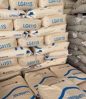 Résine thermoplastique styrène-butadiène SBS à haute élasticité, matériau vierge à 100 % modifié pour l'asphalte, pièces automobiles LG Chem LG411S