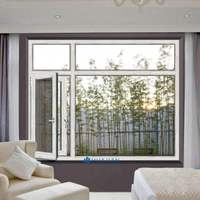 Fenêtre coulissante de salle de bain en aluminium à double vitrage, moderne, horizontale, coupe-vent, en verre dépoli