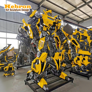 Personaje <span class=keywords><strong>de</strong></span> Película <span class=keywords><strong>de</strong></span> Marvel, Transformers, Figura <span class=keywords><strong>de</strong></span> Gran Tamaño para Decoración <span class=keywords><strong>de</strong></span> Jardín o Hogar, Artesanía Metálica Grande, Escultura <span class=keywords><strong>de</strong></span> Robot - Product Image 1