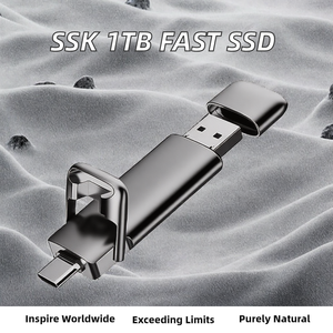 <span class=keywords><strong>SSK</strong></span> 2,5-Zoll 1TB Externe SSD 550MB/<span class=keywords><strong>s</strong></span> USB 3.0 Typ-C Dual-Flash-Laufwerk für Windows/Mac/iPhone/Android/PS4 - Product Image 2