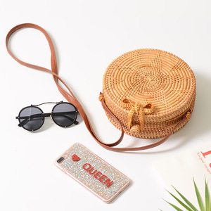 2023 Vietnam Rattan Beach <strong>Bag</strong> Natural Rattan <strong>Wicker</strong> <strong>Bag</strong> Hand Woven Straw Beach <strong>Bag</strong> for Girl - Product Image 4