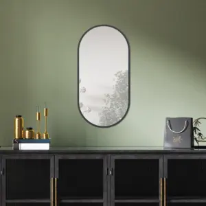 Cerchio rotondo grande rotondo in lega di alluminio personalizzato con cornice in oro nero Espejos specchio da appendere alla parete con decorazione del bagno montato su Spiegel