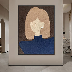 Grande Dipinto Astratto Fatto a Mano per Arredamento Casa, Ritratto <span class=keywords><strong>di</strong></span> <span class=keywords><strong>Donna</strong></span> Extra Large, Arte Murale 3D - Product Image 3