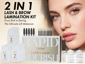 Gollee 2 in 1 uzun ömürlü 8 hafta sonu DIY poşet kaldırma kirpik kirpik perma kiti kore besleyici balsamı kirpik kaldırma poşet kiti - Product Image 3