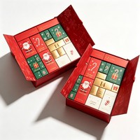 Luxuriöse Doppeltürige Weihnachtsthemen-Geschenkbox Großhandel Maßgefertigte Papierbox für Schokolade, Süßigkeiten, Kosmetik, Parfüm-Verpackung