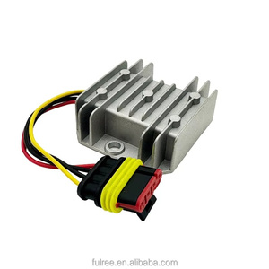 Convertidor reductor de voltaje automotriz OEM impermeable de 48V CC a 12V 5A CC, regulador de voltaje tipo Buck, conector de arnés de cableado automático - Product Image 1