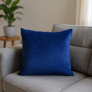 Cuscino in Velluto Olandese Blu Scuro 60*60, Cuscino per Seduta e Decorativo - Product Image 3