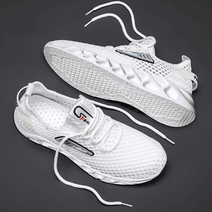 Men's Summer Fashion Breathable Mesh Sports Casual Shoes with Soft Sole Non-Slip Lace-Up <b>Running</b> Design - Product Image 3