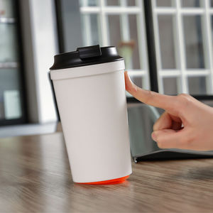 Tasse à café à double paroi en plastique PP 340ml Drinkware Never Fall Classic Modern pour les cadeaux d'affaires - Product Image 1