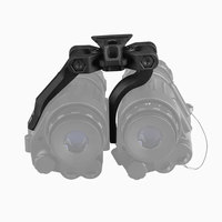 Adaptateur de montage en queue d'aronde en métal pour jumelles à double bras en J, montage de casque de vision nocturne PVS14/7 L4G24 pour la chasse tactique