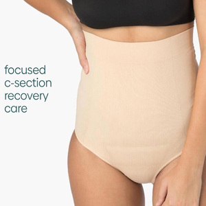 Ropa interior de sección C Recuperación posparto Sin costuras Cintura alta Bragas moldeadoras Control de barriga Fajas de compresión para mujeres - Product Image 5
