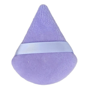 Éponge de maquillage triangulaire en coton, éponge en velours multicolore, éponge de maquillage pour application humide et sèche - Product Image 2