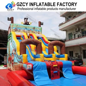 Toboggan aquatique gonflable <span class=keywords><strong>avec</strong></span> château gonflable, en PVC de qualité commerciale, pour usage intérieur/extérieur, idéal pour les fêtes d'anniversaire en jardin et la <span class=keywords><strong>location</strong></span> commerciale - Product Image 3