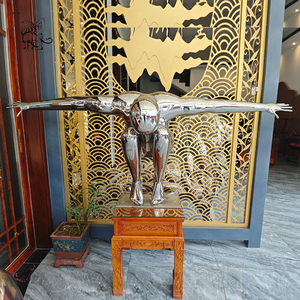 Sculpture en acier inoxydable poli de taille réelle, homme nu, décoration artistique moderne pour hôtel, maison, BLVE - Product Image 1