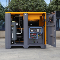 Nouveau compresseur d'air à vis stationnaire lubrifié de 5,5 à 15 kW, 500 litres, 380 V, pour l'industrie électrique, avec 185 CFM
