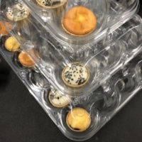 Boîte d'emballage en plastique jetable, personnalisable, écologique et inviolable pour gâteaux, bonbons, sushis, nouilles, jus et gelées