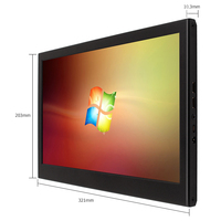 13.3 pouces 1080P Super Mince Portable Moniteur 1920*1080 FHD Lcd 13.3 pouces Deuxième PC de Jeu Prolongées Moniteur Avec Boîtier Métallique