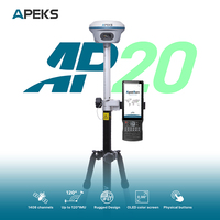 Récepteur GNSS RTK Apeks AP20 avec micrologiciel évolutif, emplacement pour carte SIM, interface RS232, IMU 120, 1408 canaux, indice de protection IP66, pour drone RTK