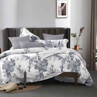 Ensemble de taies d'oreiller imprimées personnalisées en usine ensemble de draps en microfibre Queen King