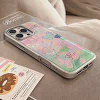 Coque papillon aquarelle Ins pour Apple iPhone 16 17 Pro Max, coque de protection antichute pour iPhone 14, étui tendance pour 13 15
