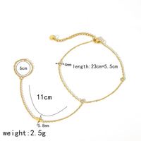 Bracelet de cheville tendance en acier inoxydable plaqué or PVD 18 carats, imperméable, avec perles, idéal pour les vacances d'été.